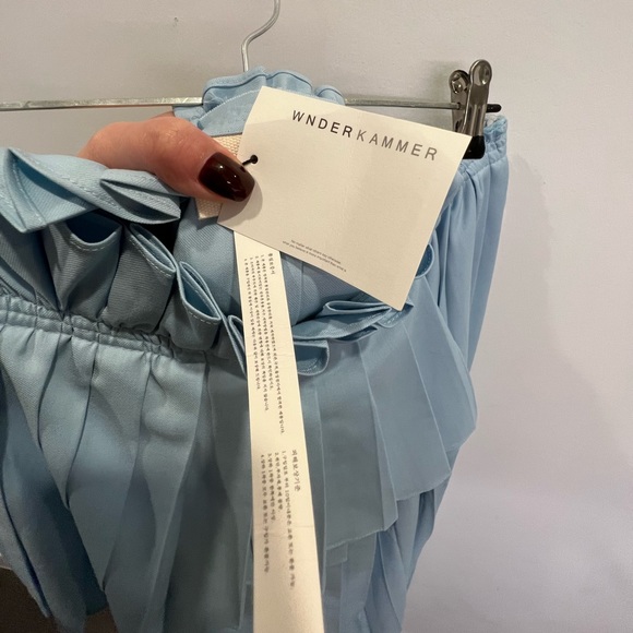 Wnderkammer Asymmetric Long Pleats Midi Skirt - Picture 12 of 13